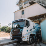 Elektrický autodomíchávač společnosti DS Transport Beton