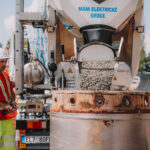 Elektrický autodomíchávač společnosti DS Transport Beton