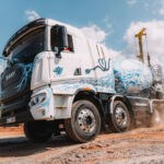 Elektrický autodomíchávač společnosti DS Transport Beton